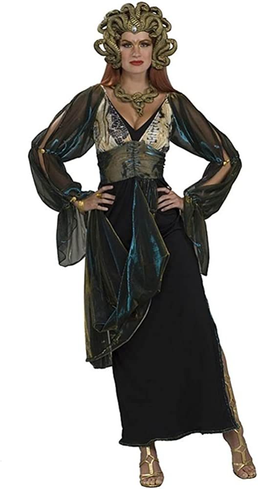 Fantasia Medusa Adulto Clássica Luxo Fantasia Medusa Adulto Clássica Luxo