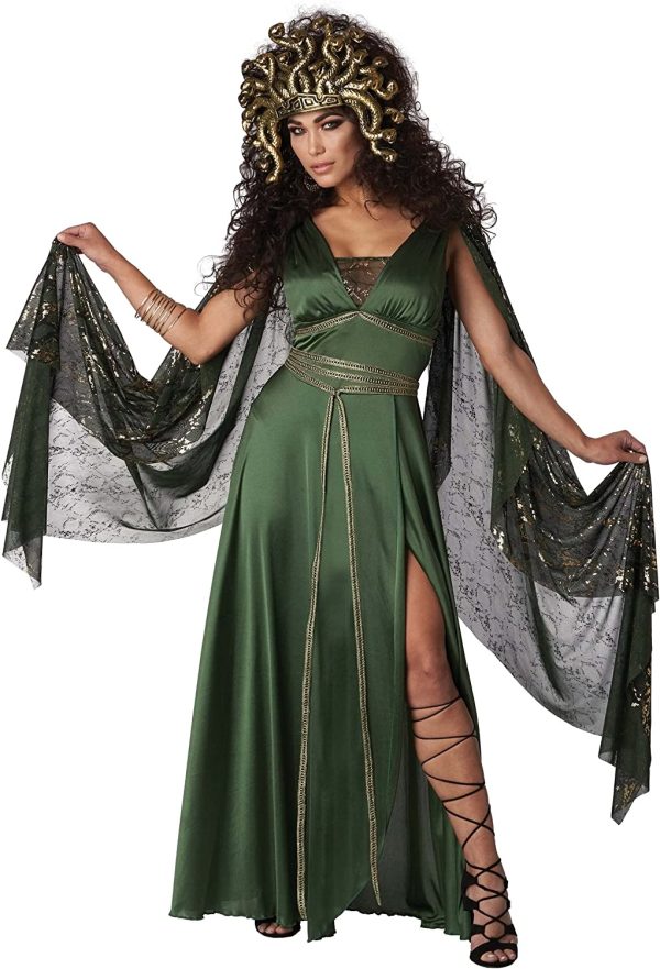Fantasia Medusa Rainha Gorgons Luxo Adulto Fantasia Medusa Rainha Gorgons Luxo Adulto