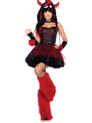 Fantasia Monstro Feroz Rebelde Adulto Feminino Sexy