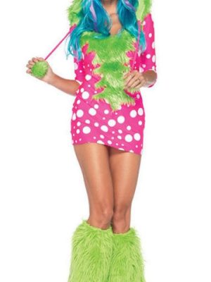 Fantasia Monstro Verde Adulto Feminino Luxo