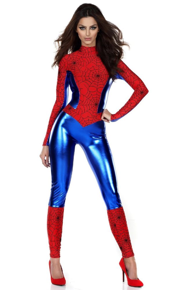 Fantasia Mulher Aranha do Homem Aranha Feminino Adulto Luxo