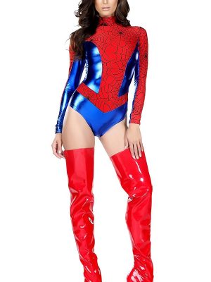 Fantasia Mulher Aranha do Homem Aranha Feminino Adulto Maiô Fantasia Mulher Aranha do Homem Aranha Feminino Adulto Maiô
