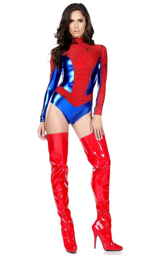 Fantasia Mulher Aranha do Homem Aranha Feminino Adulto Maiô