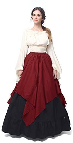 Fantasia Mulher Vitoriana Medieval Adulto Feminino