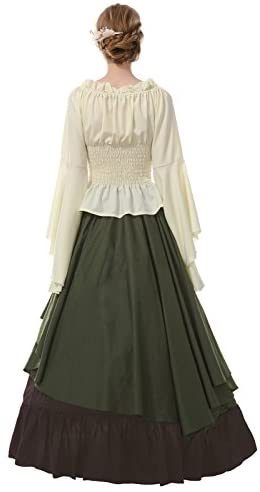 Fantasia Mulher Vitoriana Medieval Adulto Feminino