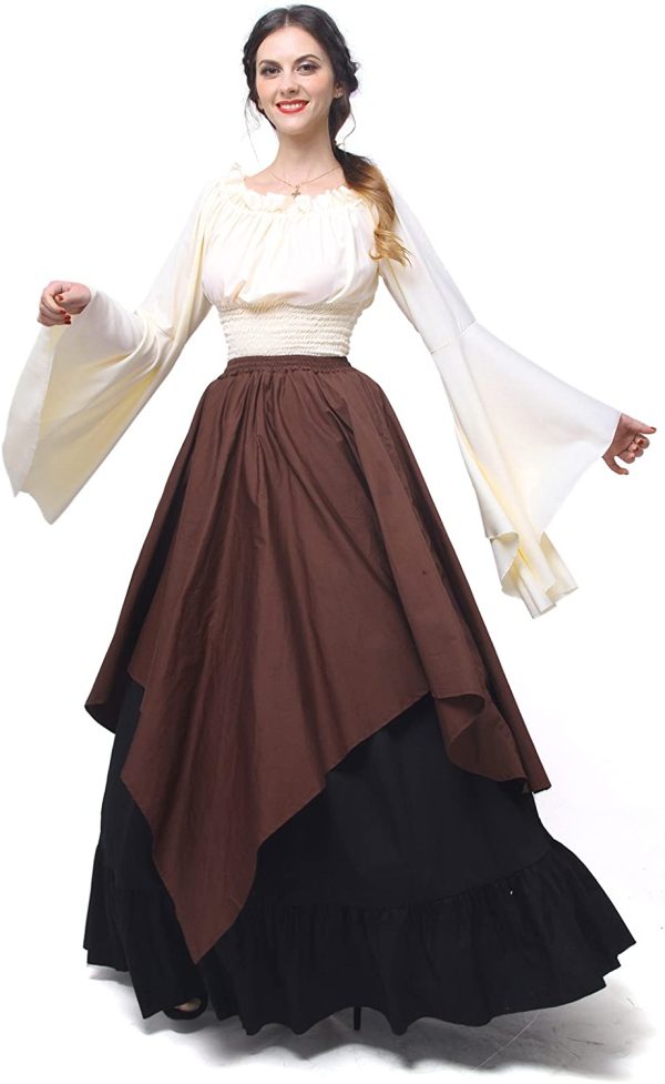 Fantasia Mulher Vitoriana Medieval Adulto Feminino