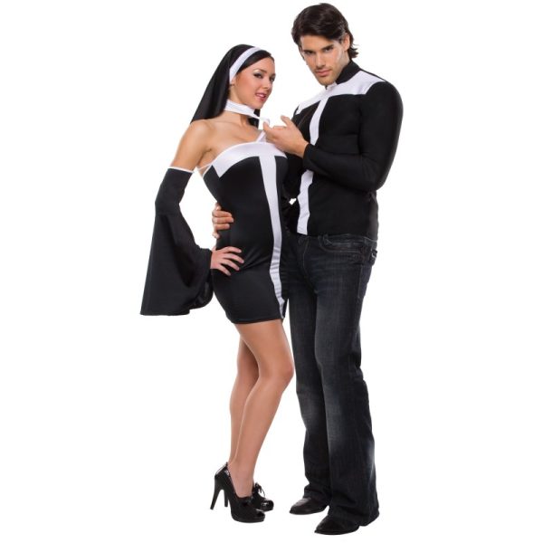 Fantasia Noviça Rebelde Feminino Adulto Sexy Fantasia Noviça Rebelde Feminino Adulto Sexy