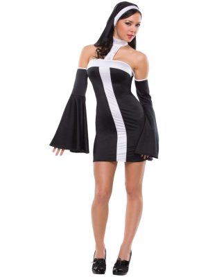 Fantasia Noviça Rebelde Feminino Adulto Sexy Fantasia Noviça Rebelde Feminino Adulto Sexy