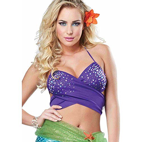 Fantasia Pequena Sereia Ariel Sexy Adulto Feminino