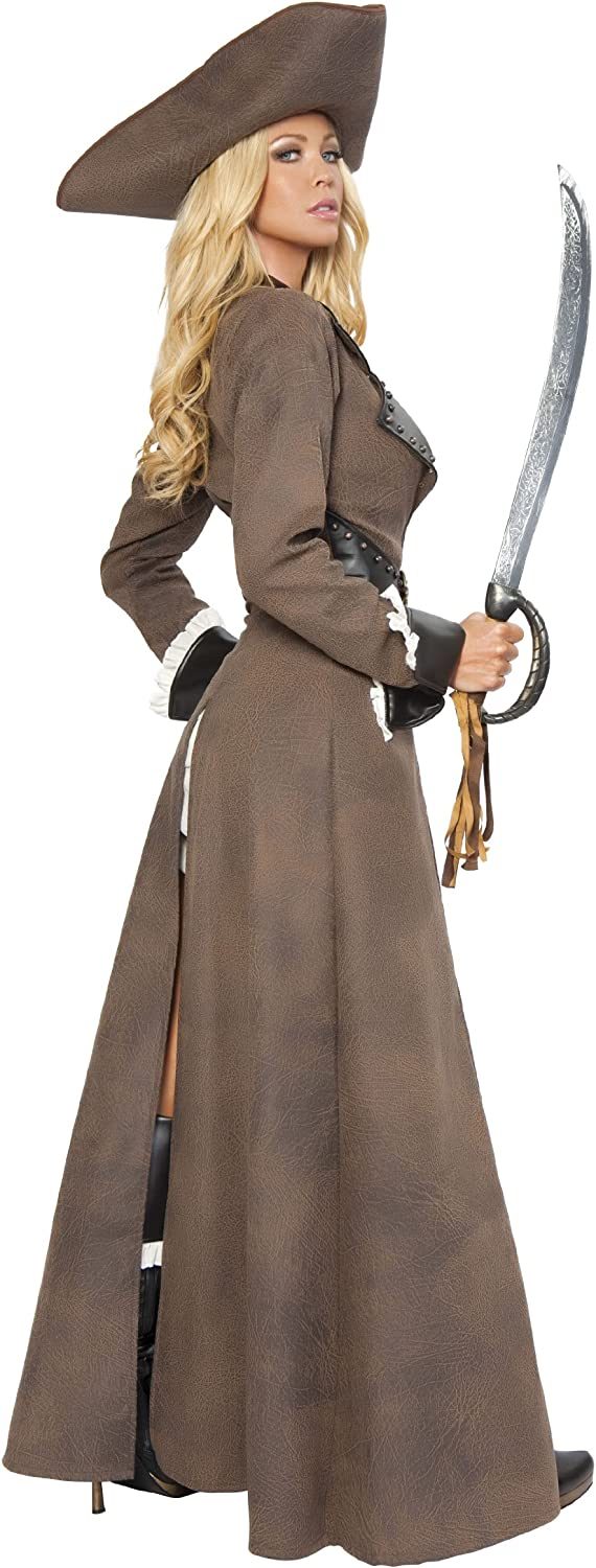 Fantasia Pirata Feminina Clássica Bucanera Luxo Fantasia Pirata Feminina Clássica Bucanera Luxo