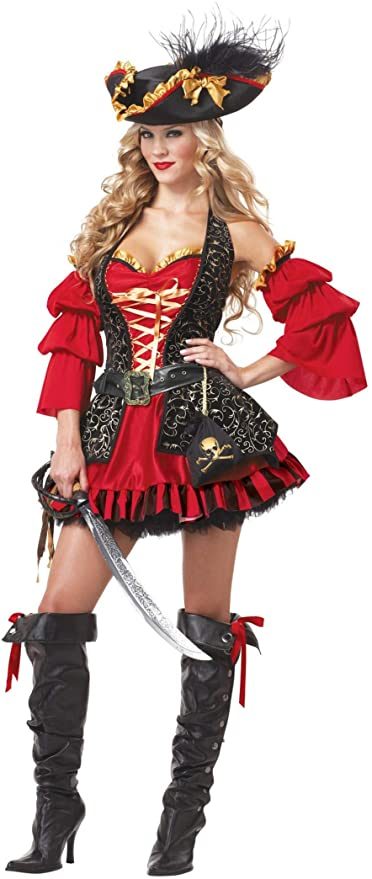 Fantasia Pirata Feminina Clássica Espanhola Fantasia Pirata Feminina Clássica Espanhola