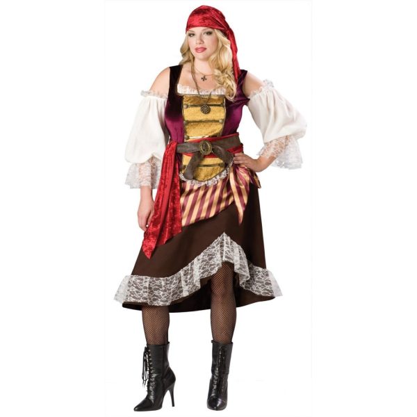 Fantasia Pirata Feminina Clássica GG Fantasia Pirata Feminina Clássica GG