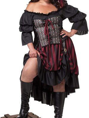 Fantasia Pirata Feminina Clássica Wench Plus Fantasia Pirata Feminina Clássica Wench Plus