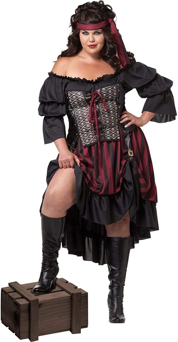 Fantasia Pirata Feminina Clássica Wench Plus Fantasia Pirata Feminina Clássica Wench Plus