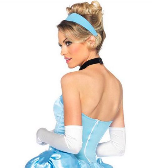 Fantasia Princesa Encantada Cinderela Luxo Adulto