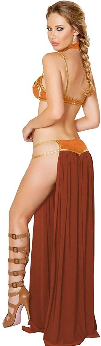 Fantasia Princesa Leia Escrava Star Wars Adulto Sexy Luxo
