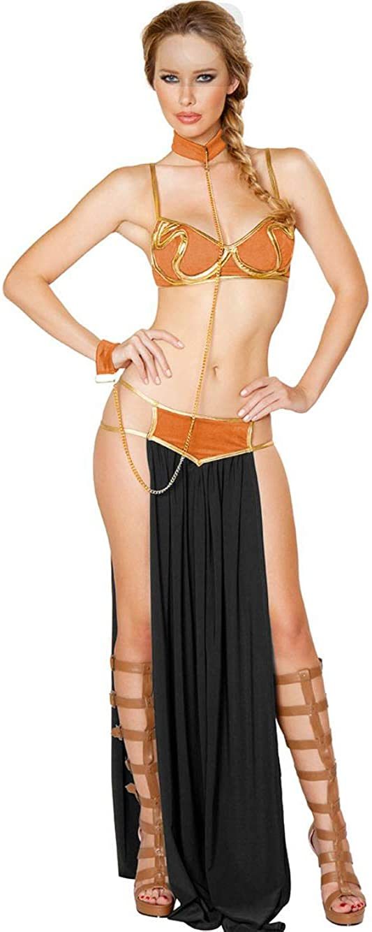 Fantasia Princesa Leia Escrava Star Wars Adulto Sexy Luxo