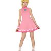 Fantasia Princesa Peach Adulto Vestido