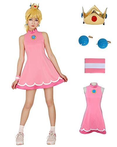Fantasia Princesa Peach Adulto Vestido Fantasia Princesa Peach Adulto Vestido