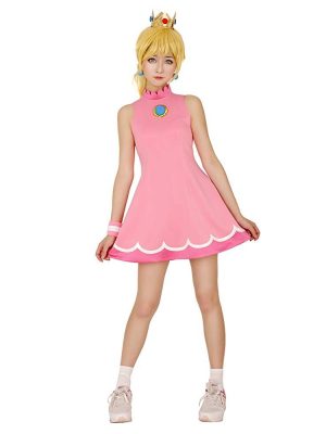 Fantasia Princesa Peach Adulto Vestido Fantasia Princesa Peach Adulto Vestido