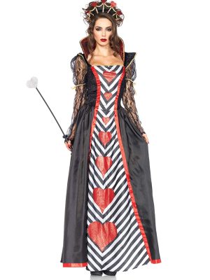 Fantasia Rainha de Copas Adulto clássica Luxo Fantasia Rainha de Copas Adulto clássica Luxo
