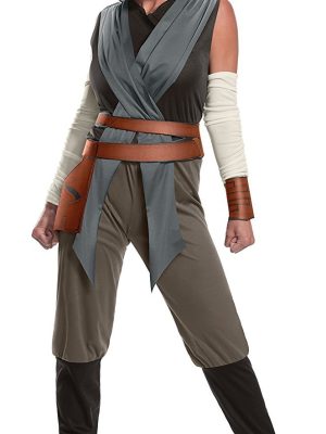 Fantasia Rey Star Wars VIII Luxo Cinza Adulto Fantasia Rey Star Wars VIII Luxo Cinza Adulto