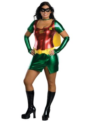 Fantasia Robin Feminino Adulto Extra Grande Fantasia Robin Feminino Adulto Extra Grande