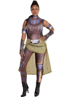 Fantasia Shuri Pantera Negra Adulto Luxo Extra Grande