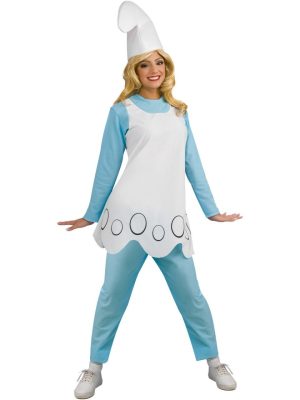 Fantasia Smurfs Smurfete Adulto Feminina