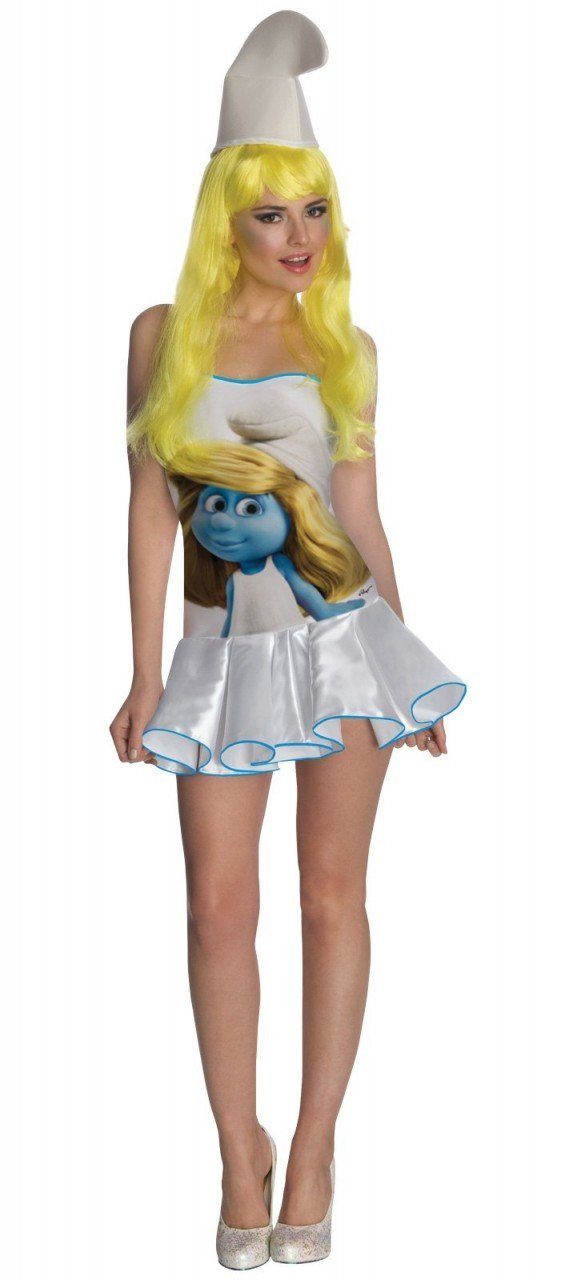 Fantasia Smurfs Smurfete Adulto Feminina Luxo Fantasia Smurfs Smurfete Adulto Feminina Luxo
