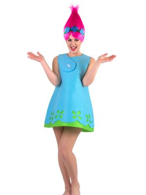 Fantasia Trolls Queen Poppy Adulto Luxo Fantasia Trolls Queen Poppy Adulto Luxo