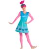 Fantasia Trolls Queen Poppy Adulto Luxo Elite
