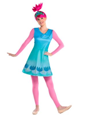 Fantasia Trolls Queen Poppy Adulto Luxo Elite Fantasia Trolls Queen Poppy Adulto Luxo Elite