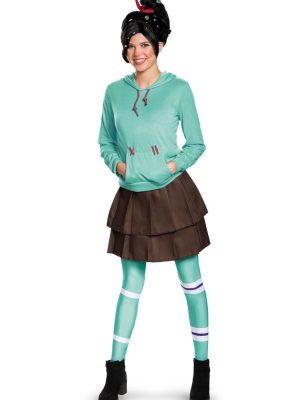 Fantasia Vanellope Von Schweetz Wreck Ralph Adulto Luxo Fantasia Vanellope Von Schweetz Wreck Ralph Adulto Luxo