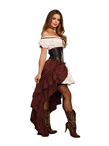 Fantasia Velho Oeste Feminino Adulto Luxo