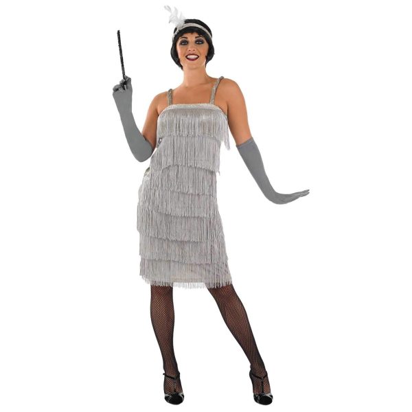 Fantasia Vestido de Franjas Anos 20 Adulto Luxo