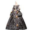 Fantasia Vestido Maria Antonieta Cinza Medieval Renacença Vitoriano
