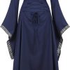 Fantasia Vestido Mulher Vitoriana Medieval Adulto Feminino