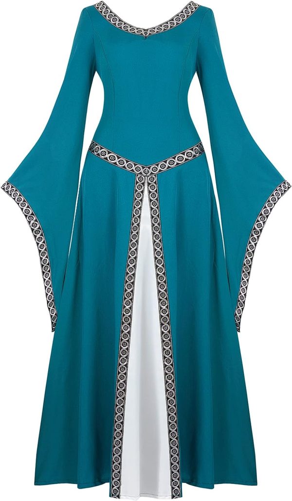Fantasia Vestido Mulher Vitoriana Medieval Adulto Feminino Fantasia Vestido Mulher Vitoriana Medieval Adulto Feminino