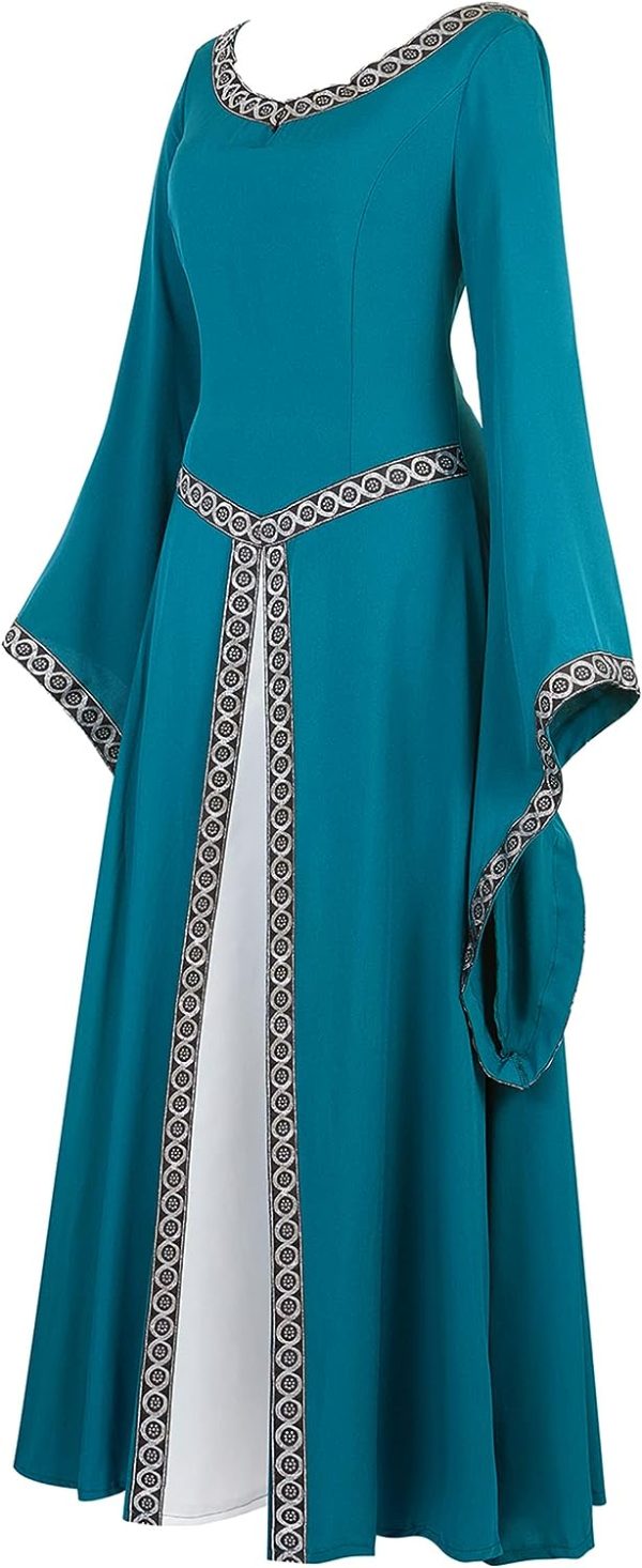 Fantasia Vestido Mulher Vitoriana Medieval Adulto Feminino Fantasia Vestido Mulher Vitoriana Medieval Adulto Feminino