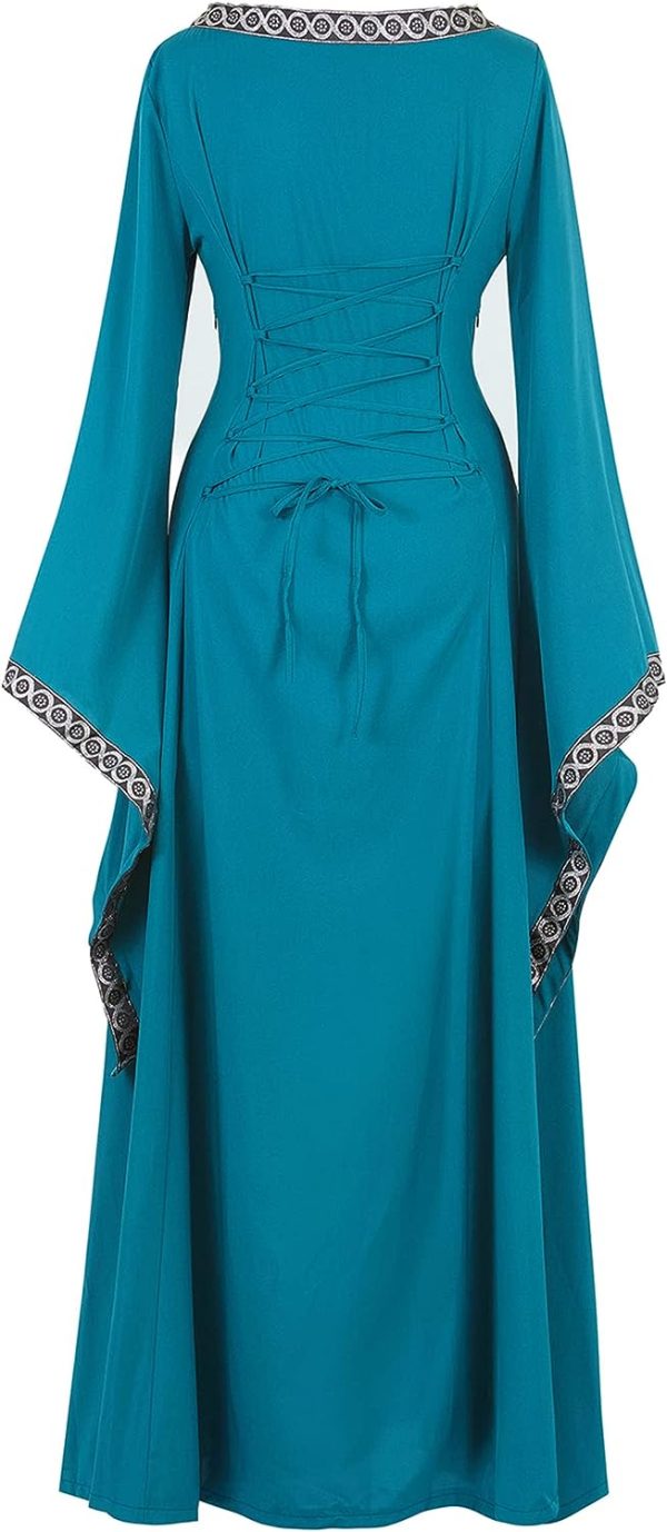 Fantasia Vestido Mulher Vitoriana Medieval Adulto Feminino Fantasia Vestido Mulher Vitoriana Medieval Adulto Feminino