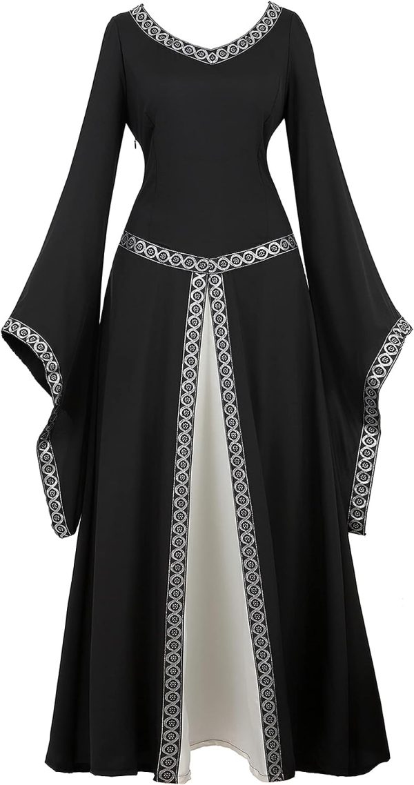Fantasia Vestido Mulher Vitoriana Medieval Adulto Feminino Fantasia Vestido Mulher Vitoriana Medieval Adulto Feminino