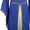 Fantasia Vestido Mulher Vitoriana Medieval Adulto Feminino