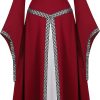 Fantasia Vestido Mulher Vitoriana Medieval Adulto Feminino