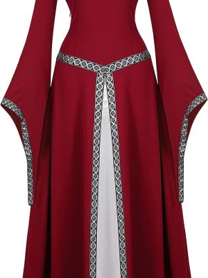 Fantasia Vestido Mulher Vitoriana Medieval Adulto Feminino