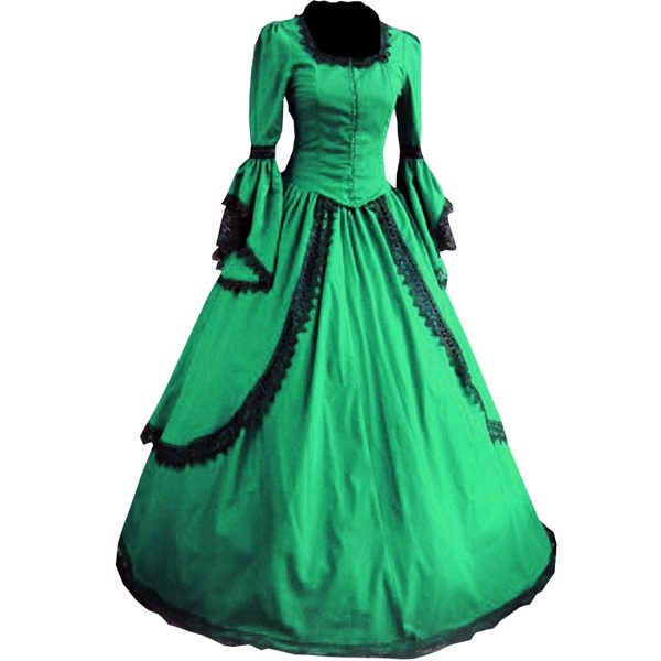 Fantasia Vestido Vitoriano Adulto Verde Fantasia Vestido Vitoriano Adulto Verde