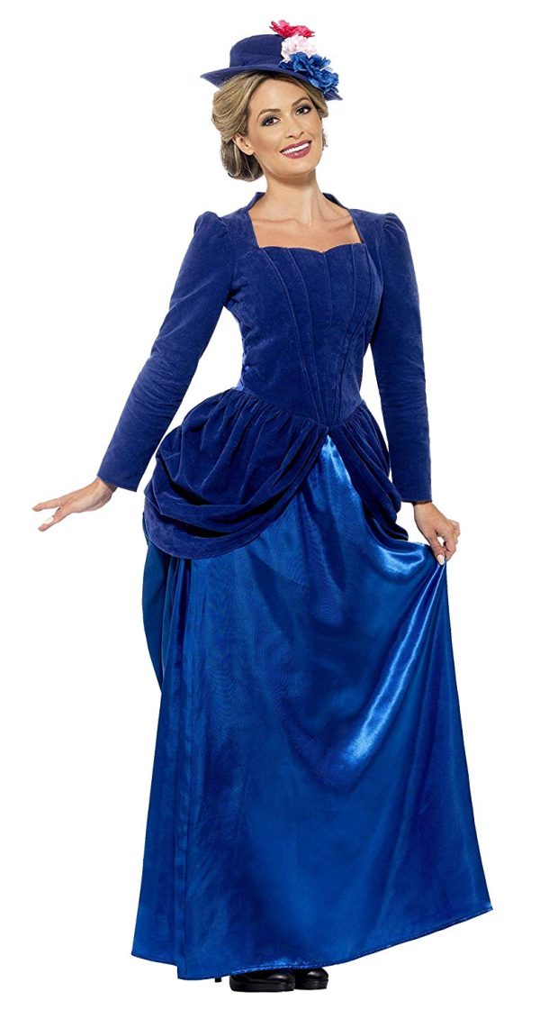 Fantasia Vitoriana Azul Luxo