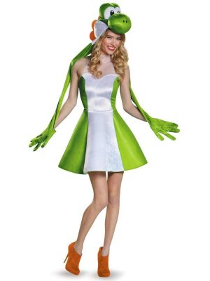 Fantasia Yoshi Adulto Feminino Fantasia Yoshi Adulto Feminino