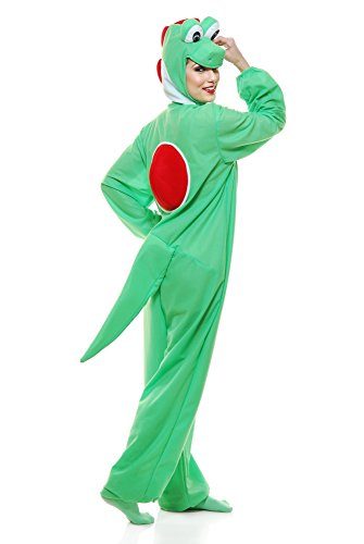 Fantasia Yoshi Macacão Adulto Feminino Fantasia Yoshi Macacão Adulto Feminino