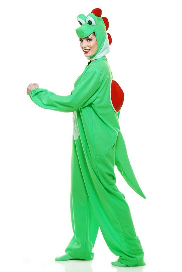 Fantasia Yoshi Macacão Adulto Feminino Fantasia Yoshi Macacão Adulto Feminino